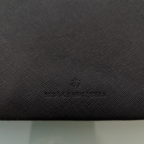 Brooks Brothers Leather Wristlet Black Wallet Small Purse - Picture 3 of 7